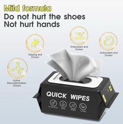 (X2) Shoe Wipes Sneaker Wipes Quick Shoe Cleaning Disposable Travel Portable Sneaker Cleaner Kit Removes Dirt, Stains, Dust