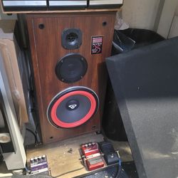 Cerwin Vega RE25 3-Way Speaker Set 10" Woofer Professionally Refoamed