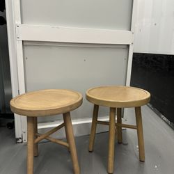 Wooden stools   