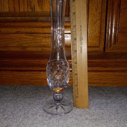 Waterford Crystal Lismore Pedistal Bud Vase, 9.5"