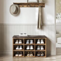 Shoe Bench with Cushion