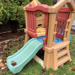 Step2 Play-up Double Slide and Climber Outdoor Playset for Kids
