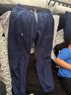 Navy Blue Scrub Jogger Pants