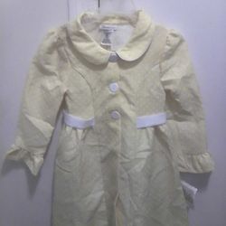 Bonnie Jean Yellow & White Dress size 6X