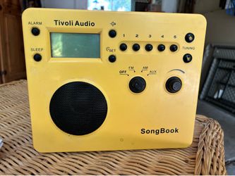 tivoli song book radio am/fm travel radio