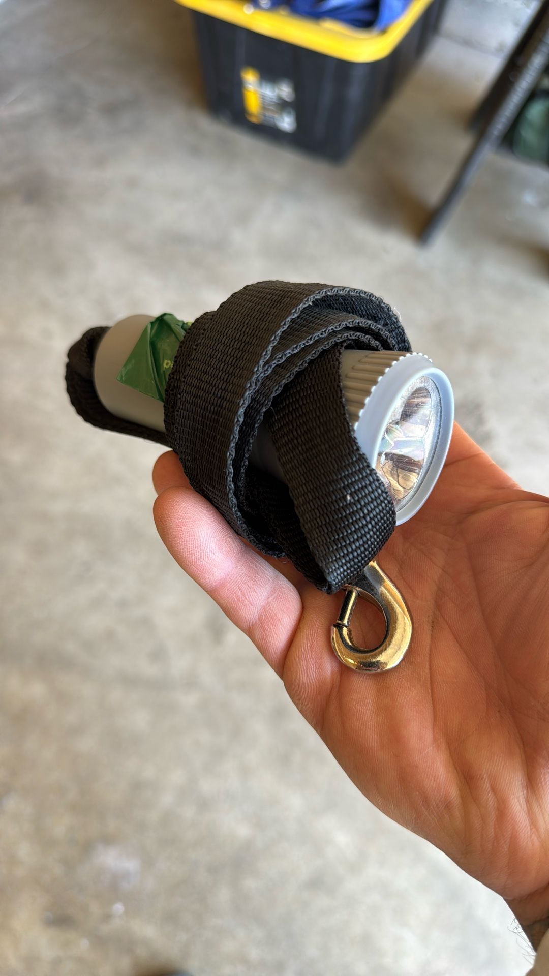 Dog Leash And Flashlight Bag Carrier