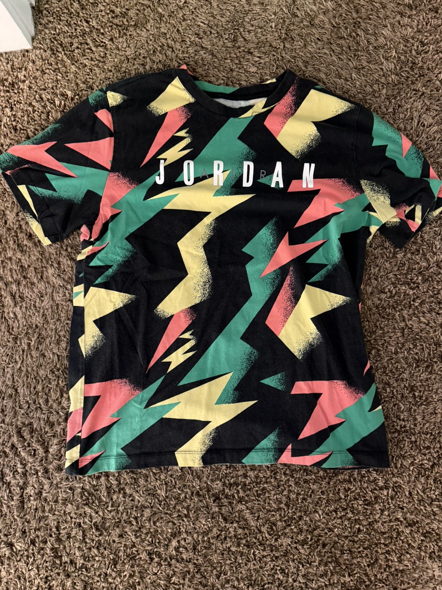 Mens Large Jordan Multi Color Retro T Shirt 