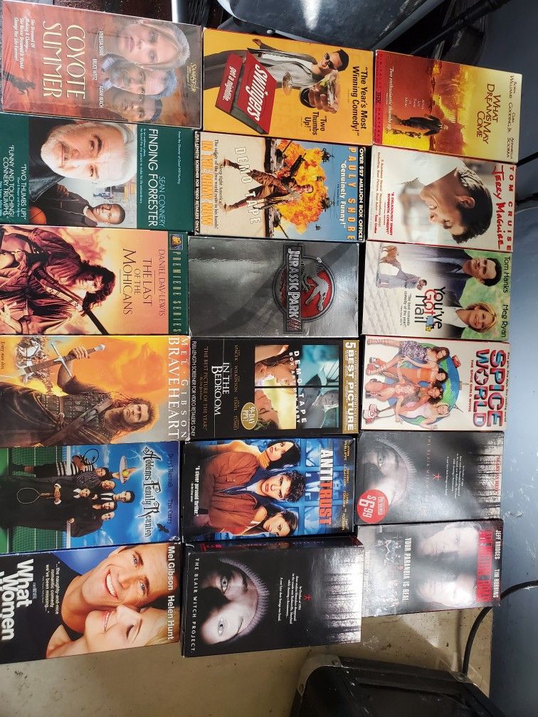 VHS Movies , Playstation 1 games