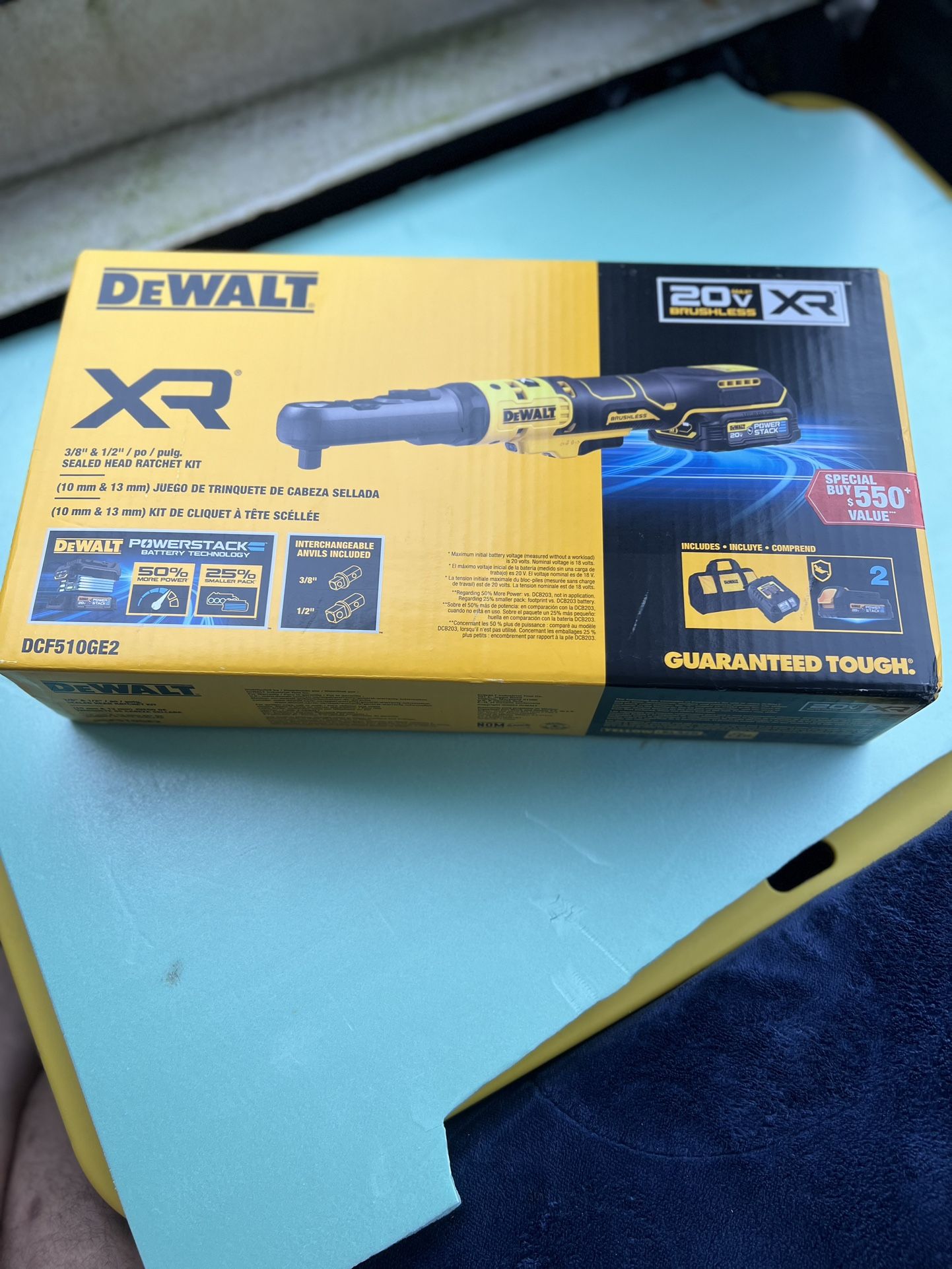 Dewalt 20v Ratchet Kit DCF510GE2