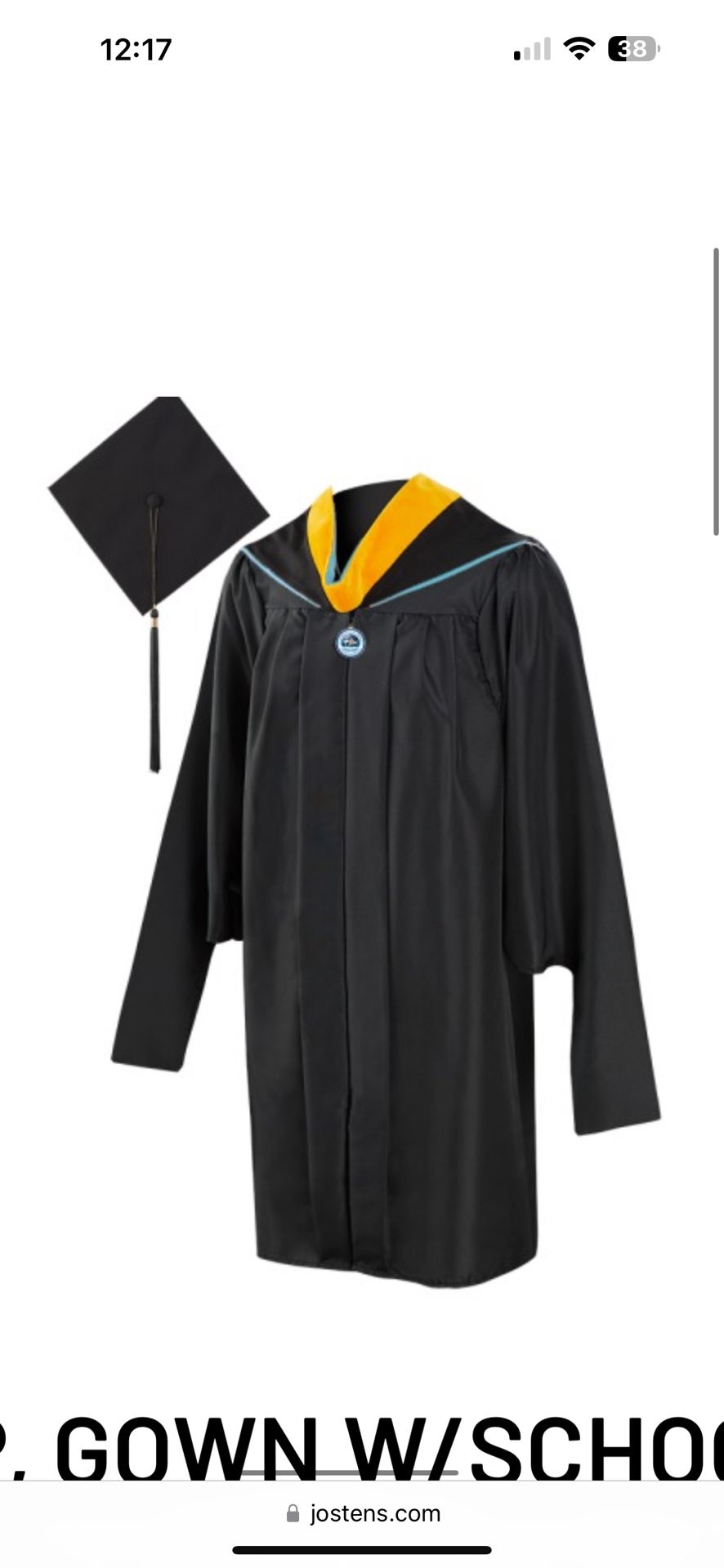 CSUSB Graduation Masters Cap and Gown 