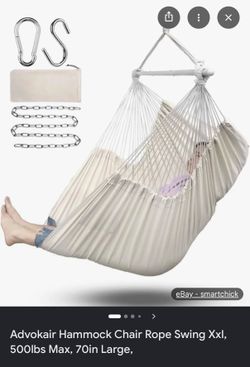 Cream Hammock Chair