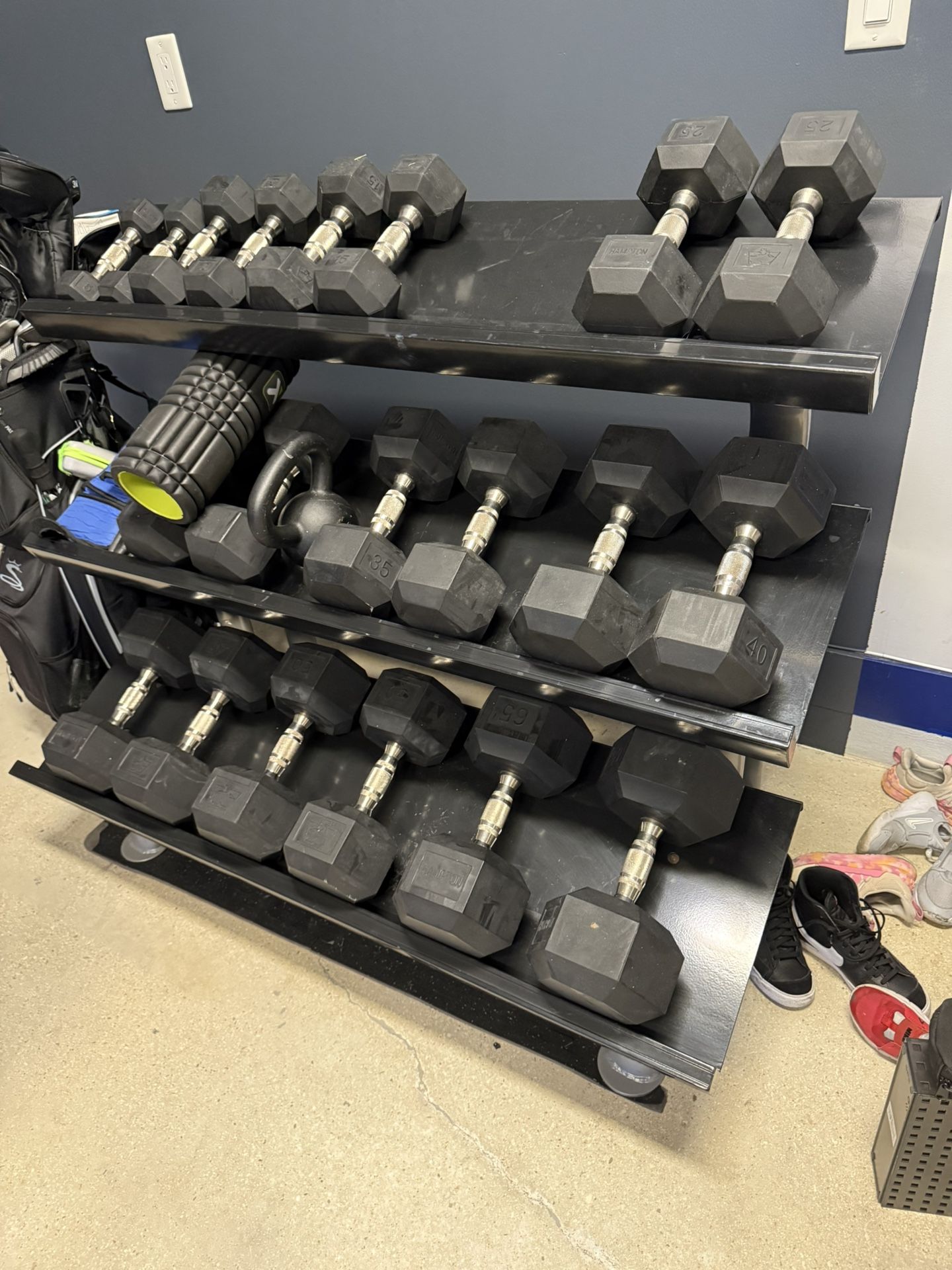 Hampton “stadium” 3-tier Dumbbell Rack