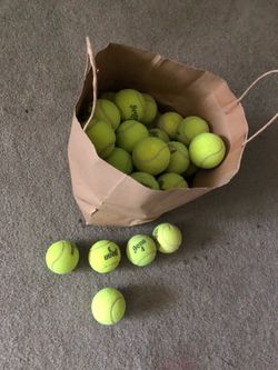 50+ Used Tennis Balls Perfect As Dog Toys Good Tennis Balls -Big Old Bag Of Balls