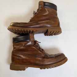 Timberland Premium 6" Waterproof Boots Brown Leather Mens 13 W