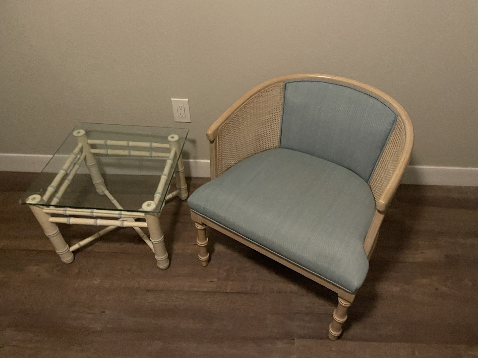 Chair With End Table