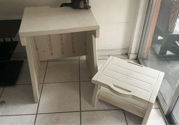Vintage Mid-90s Computer Desk with Printer Stand
