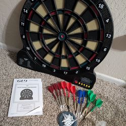 Fat Cat Electronic Dart Board  & extras