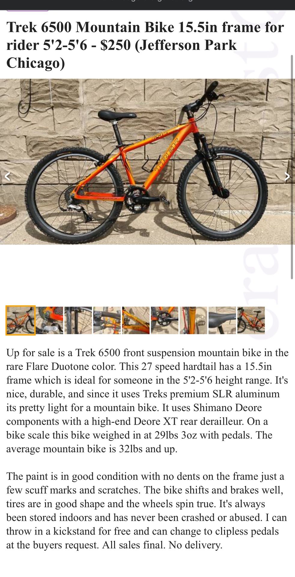 Trek 6500 Mountain bike
