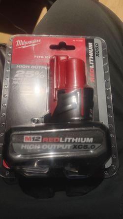 Milwaukee red lithium high output 5.0 xc battery