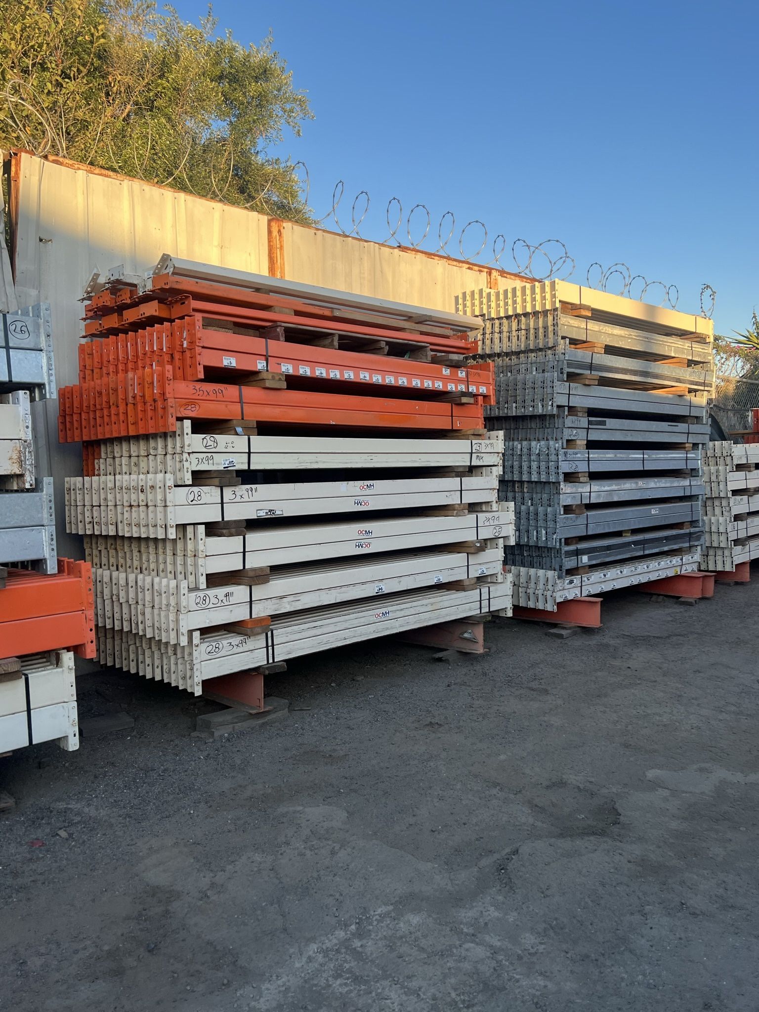 Used Heavy Racking Beams Used Pallet Racking Beams 3” X 99” - Used Beams- Other Sizes Available ...