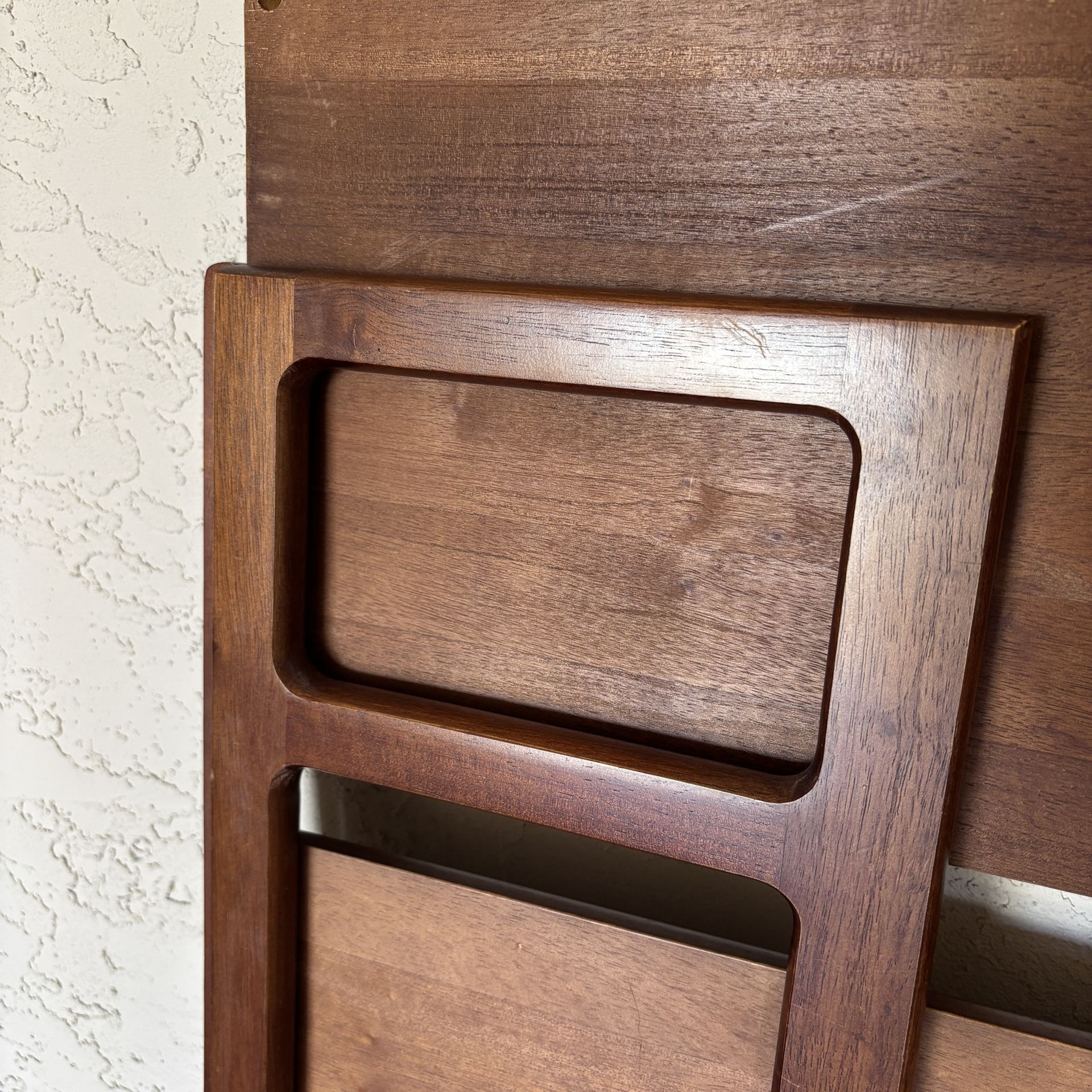 One Solid Heavy Sturdy Wood Folding Bookcase With 3 Shelves Book Case Shelving Shelf Unit
