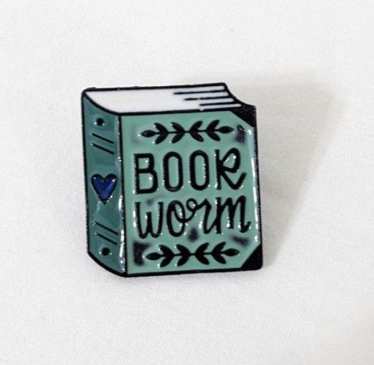 Book Worm Enamel Pin