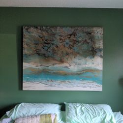 Coastal Abstract On Canvas
