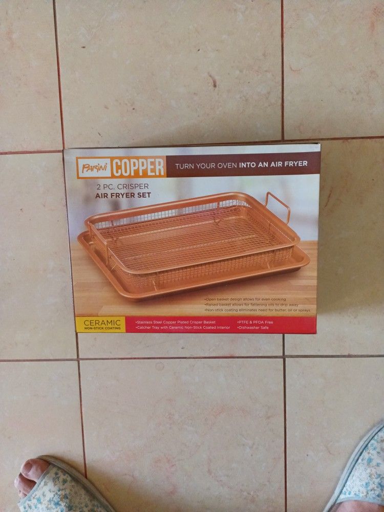 Parini copper air fryer set deals
