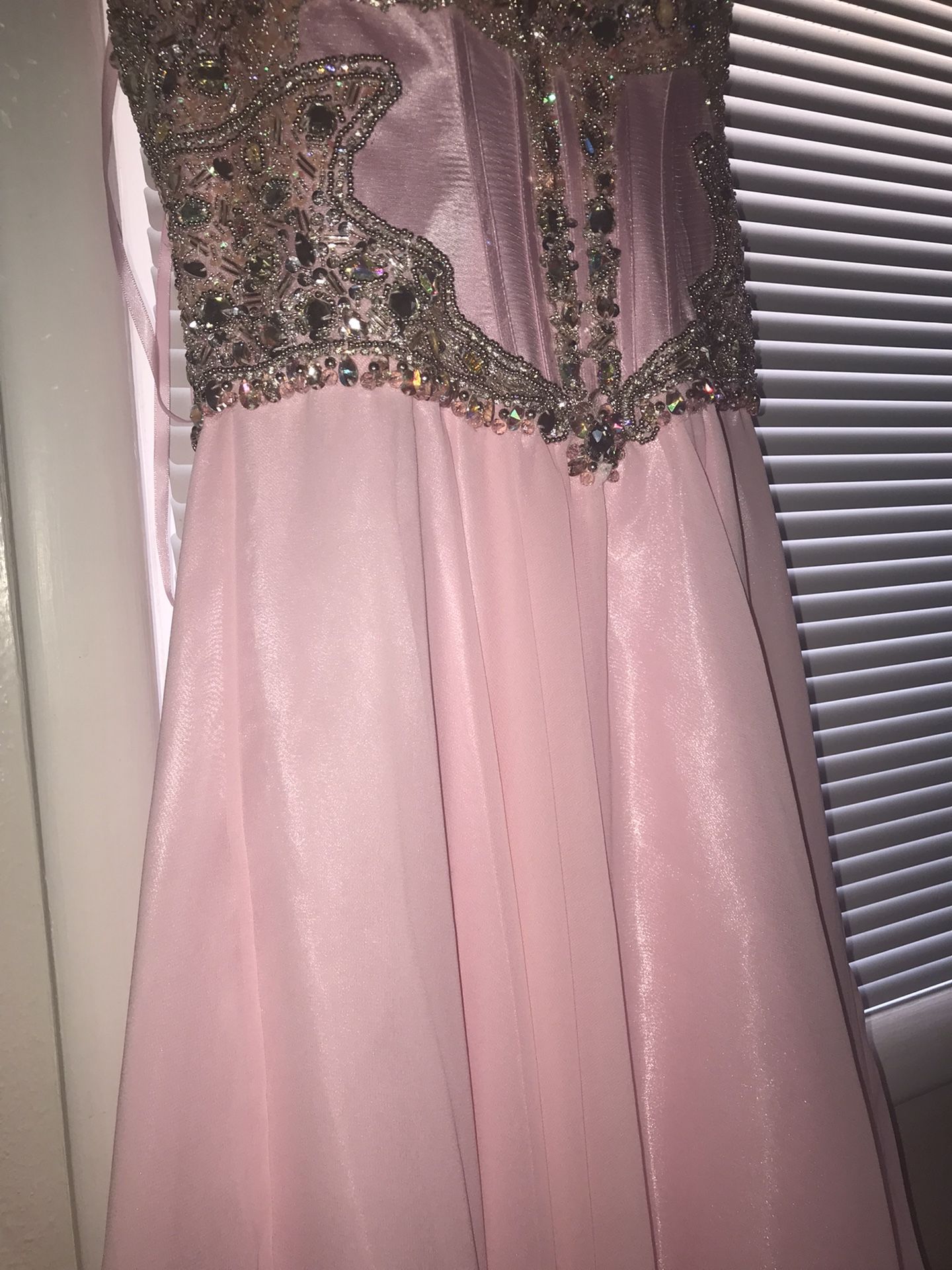 Faviana 7621 Light Pink Homecoming Dress