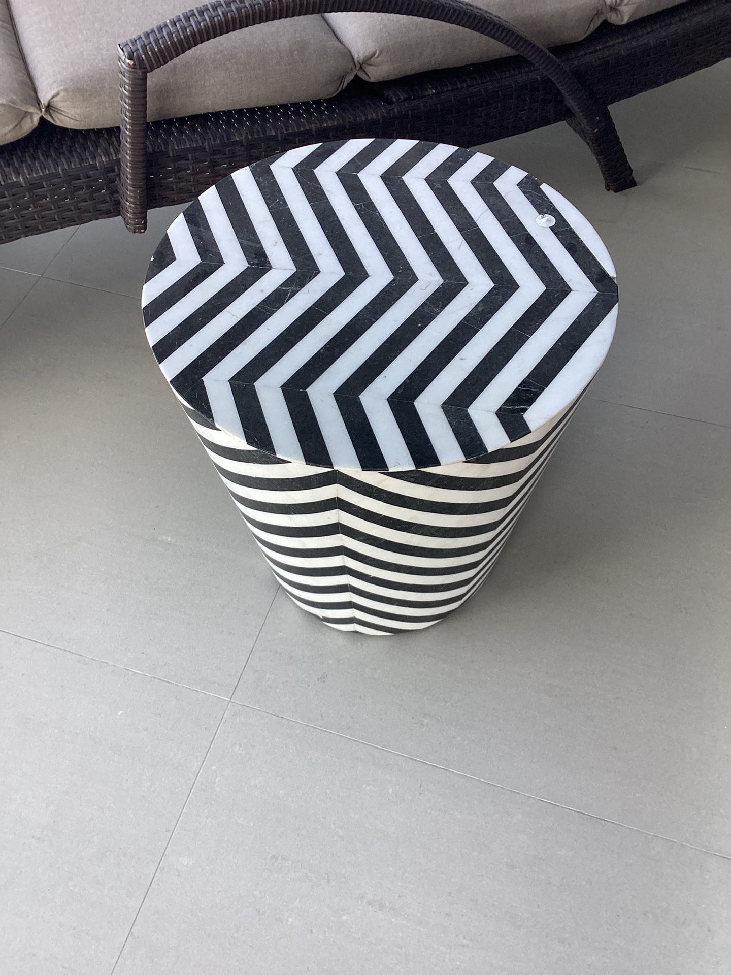 Frontgate Garden Marble tiles Stool