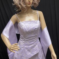 SMALL Formal Maxi Dress- Lavender Purple
