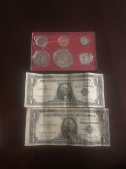 1935 and 1957 one dollar bills