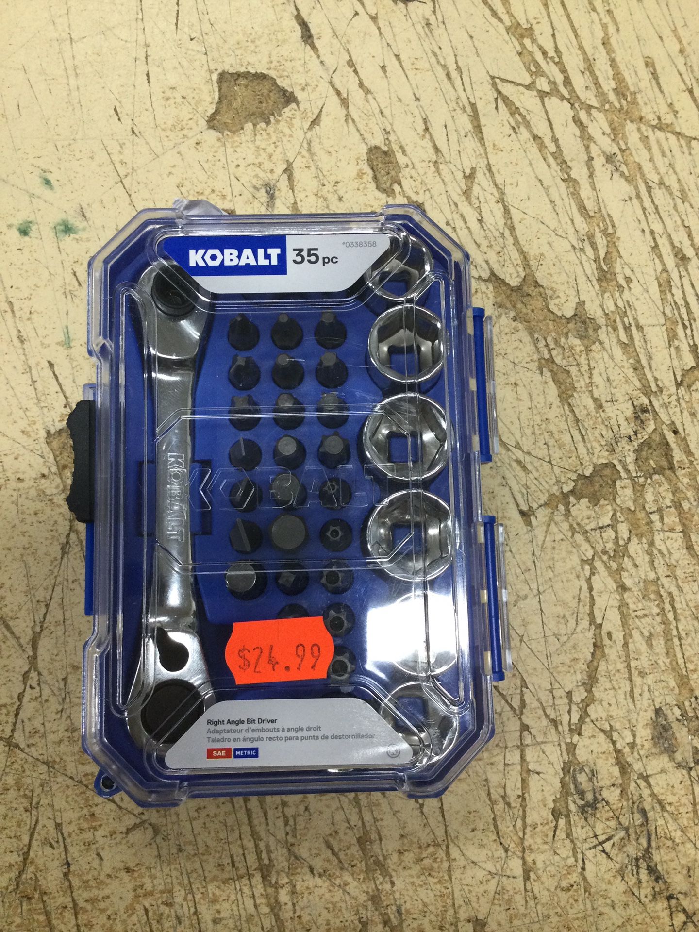 Kobalt 35-Piece Standard (SAE) and Metric Combination Polished Chrome Mechanics Tool And Hard Case