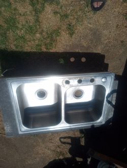 Good stainless steel sink 22 wide by 32 long