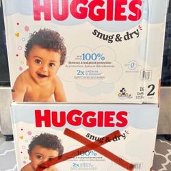 Huggies Snug and Dry size 2 (116 diapers)