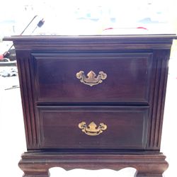 Vintage Wood Nightstand