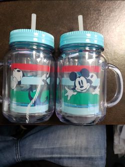 LOT OF 2 DISNEY MICKEY SIPPER CUPS BRAND NEW