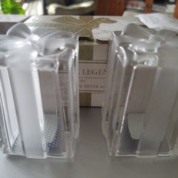 NIB Crystal Gift Salt And Pepper Shakers