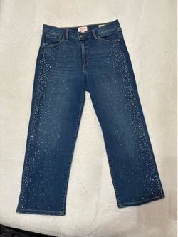 Pantalón de mezclilla  con brillos