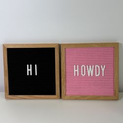 Felt Letter Boards