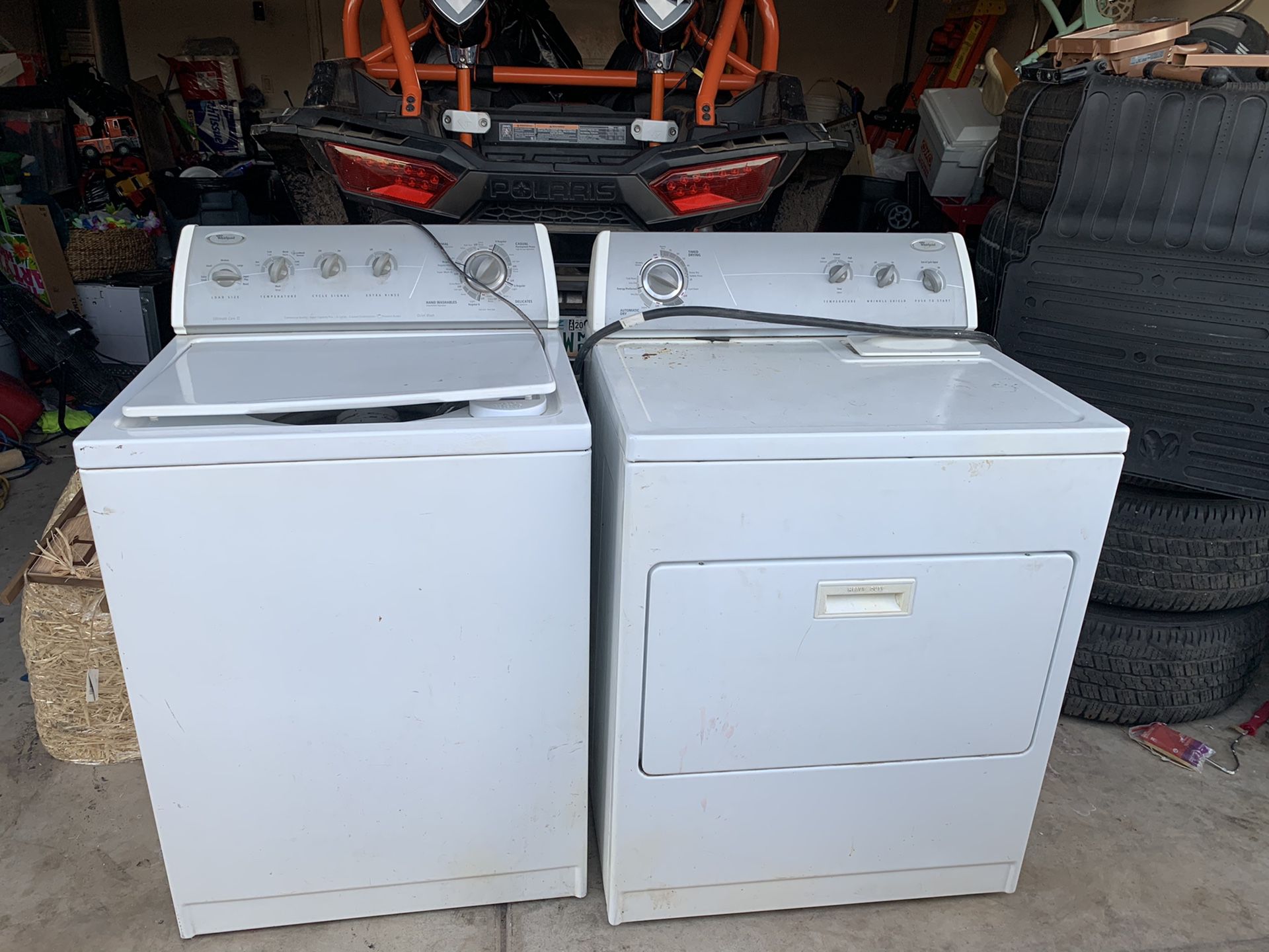 Free washer dryer and over the range microwave