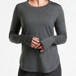 Athleta Uptempo Top in Dark Heather Gray, size XS.
