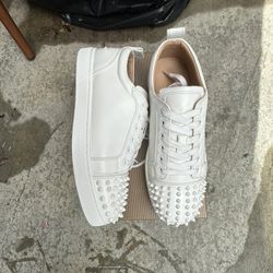 Red Bottoms (White) (Sizes 8, 9.5, 10, 11)