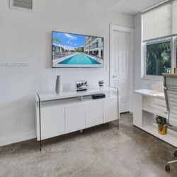 White TV Console Cabinet 