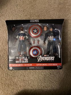 Marvel Legends Captain America and Sam Wilson 2 Pack Action Avengers — NEW