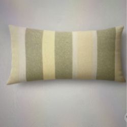 12”x24” Oversized Woven Stripped Throw Pillow