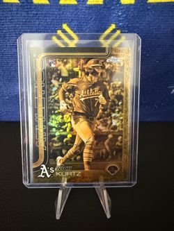 2025 Topps Gilded Collection - Chrome Cast in Gold Nick Kurtz #CG-1 /199 (RC)