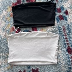 Crop Tops White & Black 