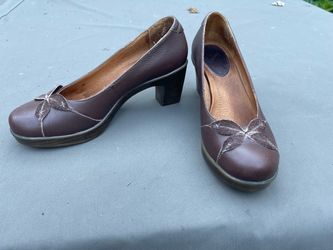 Carly Leather Heels by Kravings