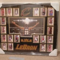 Lebron James Custom Framed Rookie Card Set